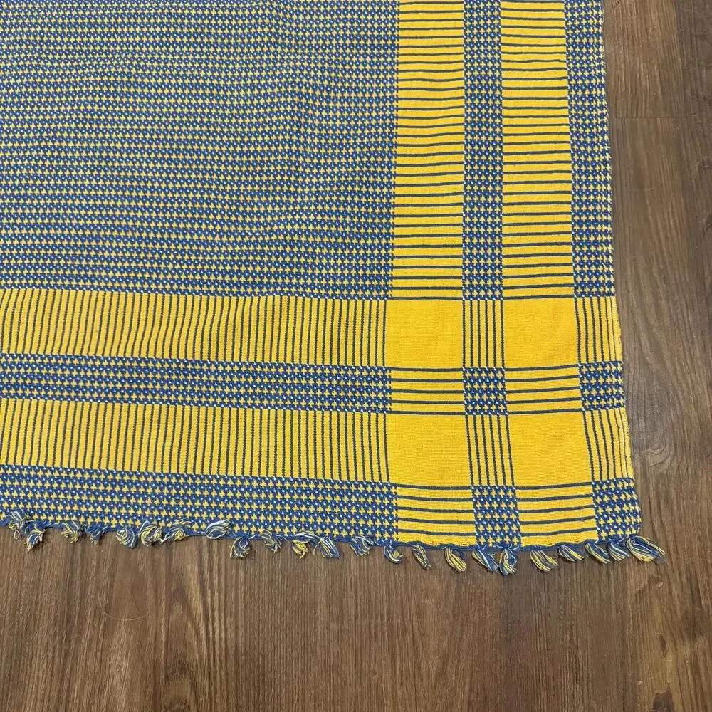 Vintage Reversible Colorful Turkish‎ Handmade Kilim Thin Area Rug Size 73x50